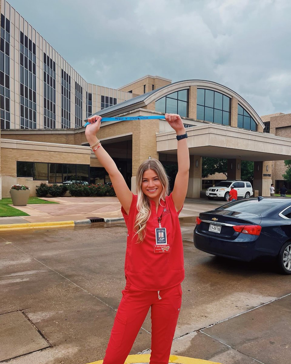 ttuhscson's tweet image. βIVβve been busy!!β Chamblee, a student at the @TTUHSC at #Abilene School of Nursing, was excited about her #FirstIV start! We love the celebratory student tradition of marking this milestone by posing with the tourniquet from their first IV start or blood draw.
