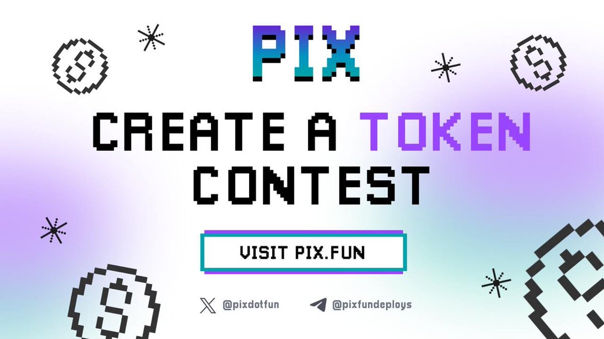 pixdotfun's tweet photo. So much love on our last contest so we've decided to give it another go! 

🚨 $1,000 CONTEST — 48 HOURS ONLY 

Launch your own token on Solana in seconds:
👉 https://t.co/A0OE5HTKEf

🎯 How to enter:
1️⃣ Launch a token via https://t.co/tseckw1VMv
2️⃣ Post the PIX token link in the comments
3️⃣ Like & Retweet this post

🏆 1 random winners gets $1,000.
Ends in 48h. Let the degens cook.🔥

#Solana #Giveaway #Contest
