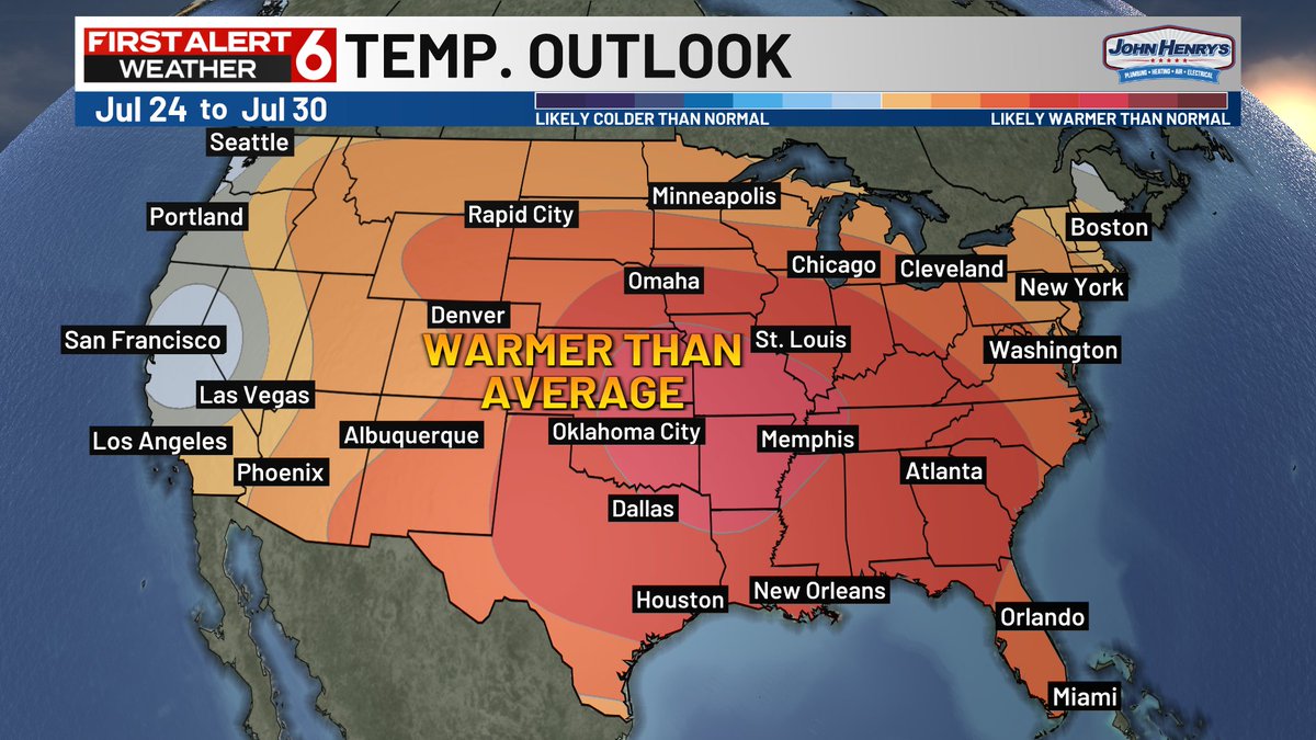 RustyLord's tweet image. All signs point to summer heat and humidity being back on track next week. Should be our longest stretch of 90s this month. Likely to last through the end of the month too. Average high the rest of the month is 88 FYI.