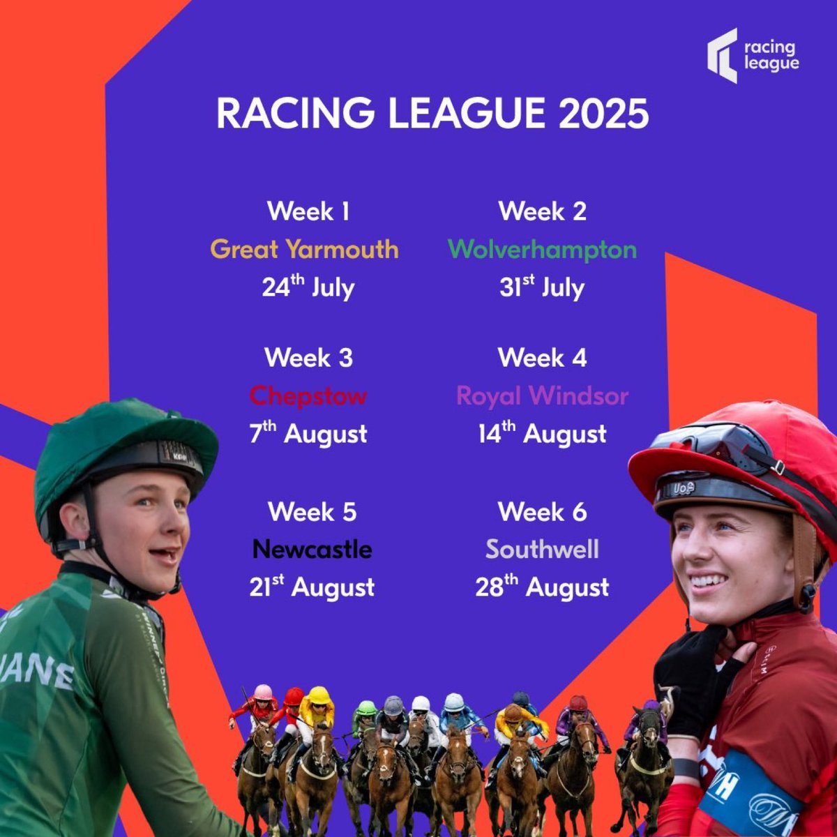 mickquinn1089's tweet image. I’m Managing Team North again this @RacingLeagueUK Season,here are the upcoming fixtures and dates 🏇