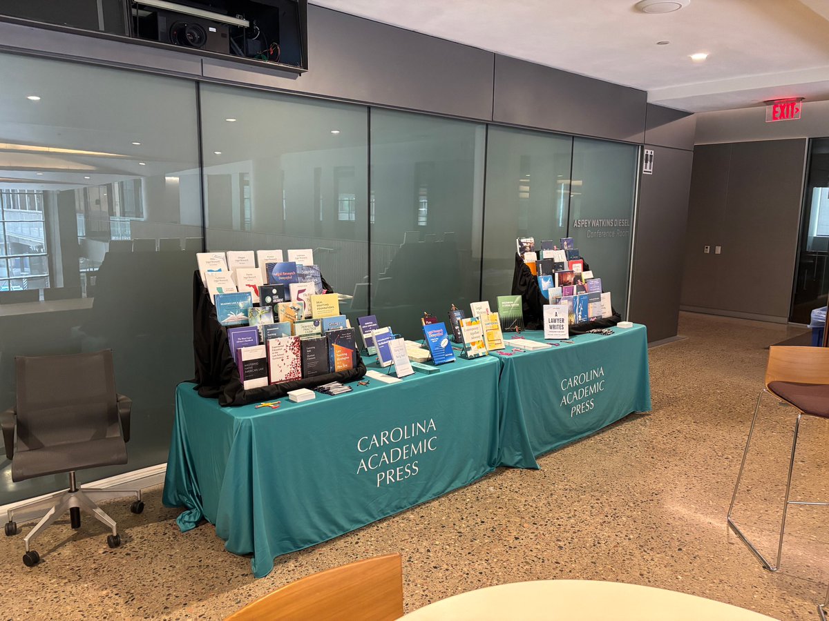 Come see us at #ALWD ✨ CAP Rep. David will be in Phoenix, AZ 🐦‍🔥 through the week talking about our amazing #LegalWriting titles!

Browse them all here: cap-press.com/ms/41/Legal-Wr…