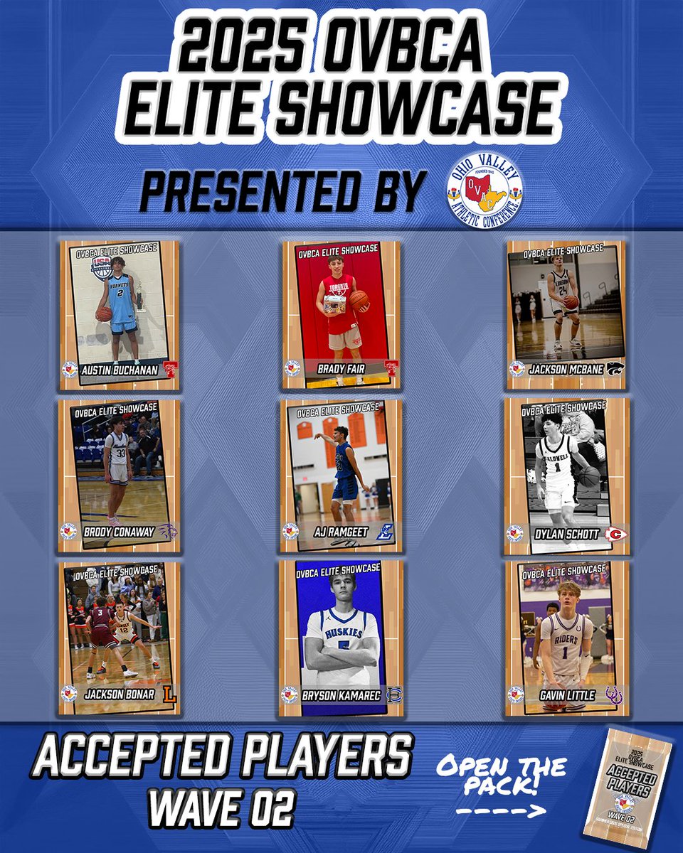 The second wave of accepted players for the OVBCA Elite Showcase has been finalized! These nine student-athletes will have the opportunity to compete and display their talents to collegiate basketball coaches on August 3rd at The ECO Center in St. Clairsville.

Congratulations to