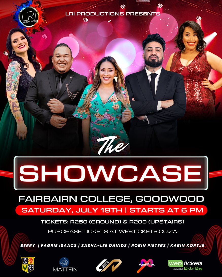 Cape Town Gig Guide (@cptgigs) on Twitter photo 19 July 2025
Venue Fairbairn College Goodwood
#LRIProduction present the #showcase
Acts
<a href="/Sasha777/">Sasha-lee Davids</a> <a href="/iamRobinP/">Robin Pieters</a> <a href="/karinkortje/">Karin Kortje</a> | FAGRIE ISAACS | BERRY
Tickets at <a href="/webticketsSA/">webtickets.co.za</a> Click webtickets.co.za/v2/event.aspx?…
<a href="/claymorar/">Clayton Morar</a>
Cape Town gig guide 19 July 2025
Venue Fairbairn College Goodwood
#LRIProduction present the #showcase
Acts
<a href="/Sasha777/">Sasha-lee Davids</a> <a href="/iamRobinP/">Robin Pieters</a> <a href="/karinkortje/">Karin Kortje</a> | FAGRIE ISAACS | BERRY
Tickets at <a href="/webticketsSA/">webtickets.co.za</a> Click webtickets.co.za/v2/event.aspx?…
<a href="/claymorar/">Clayton Morar</a>
Cape Town gig guide