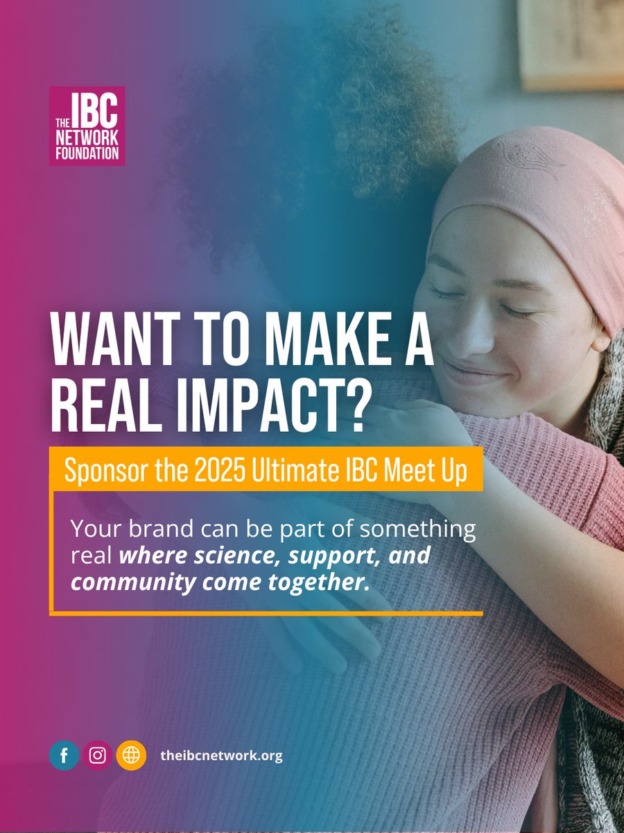 TalkIBC's tweet image. Sponsorships help fund EDUCATION, research, and connection for those facing one of the most aggressive breast cancers out there.
Align your name with something that matters.
Details at theibcnetwork.org/ultimate-ibc-m…
#ultimateibcmeetup #nashville#tennessee #tn #event #meetup