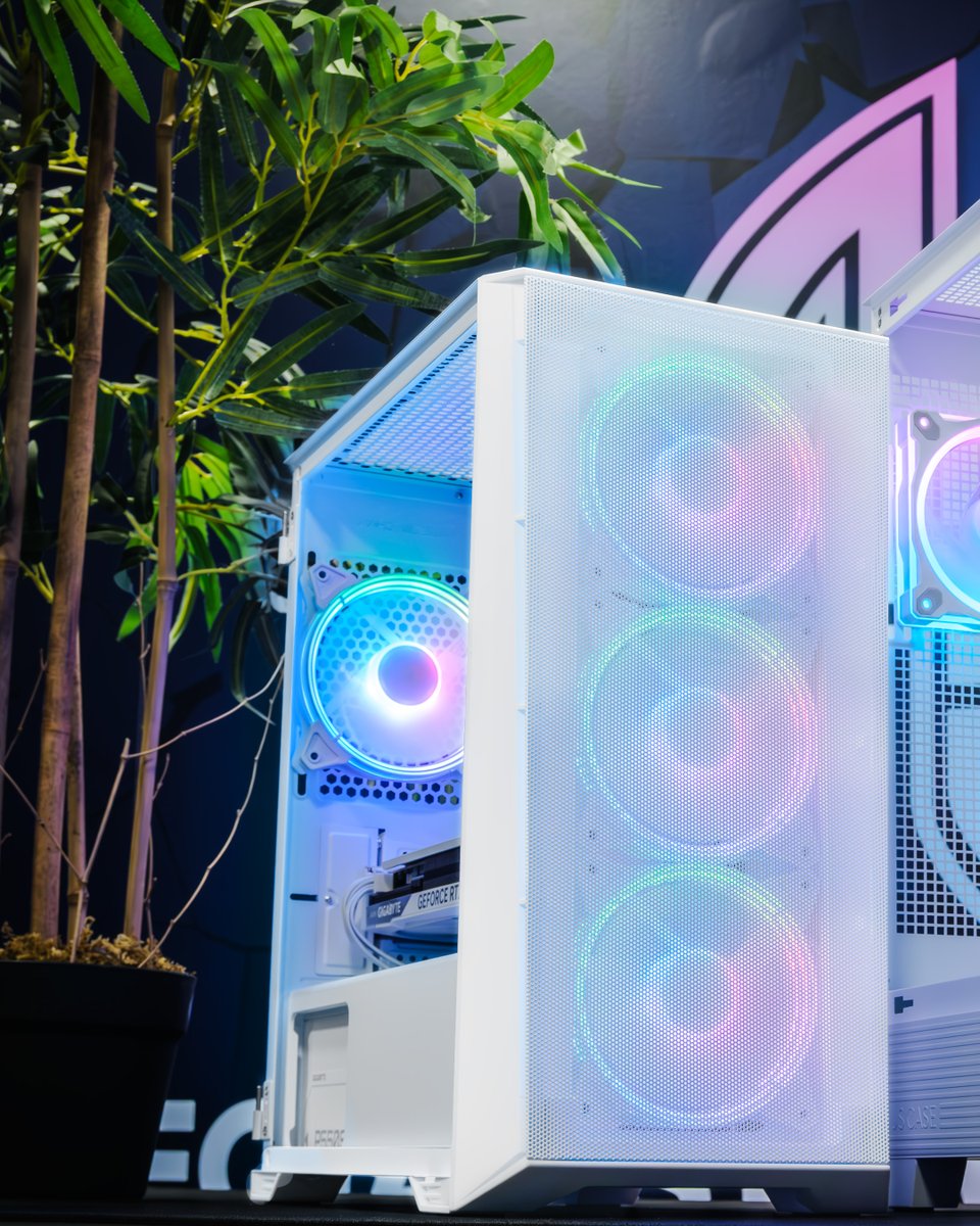 awdit's tweet image. Main event vibes. Two contenders. One colour.
💨 In the airflow corner: Air Mesh PURE WHITE – lightweight, fast, and built to keep its cool under pressure.
🌈 And in the style corner: A31 PLUS WHITE – full spec, full presence, and ready to take the spotlight with @ASUSUK PRIME…