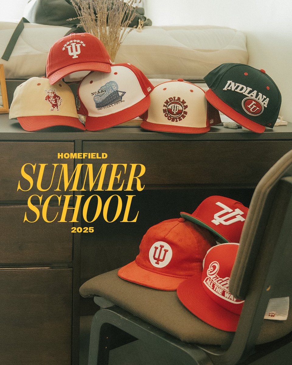 HomefieldApparl's tweet image. HOMEFIELD SUMMER SCHOOL.
INDIANA. THE FINAL WEEK.
AVAILABLE NOW.
homefieldapparel.com/collections/in…