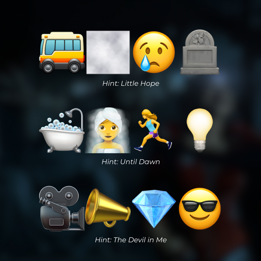 SuperMGames's tweet image. Supermassive characters but make it emojis! 🤩
Let us know your emoji combo for your favourite character!
#WorldEmojiDay