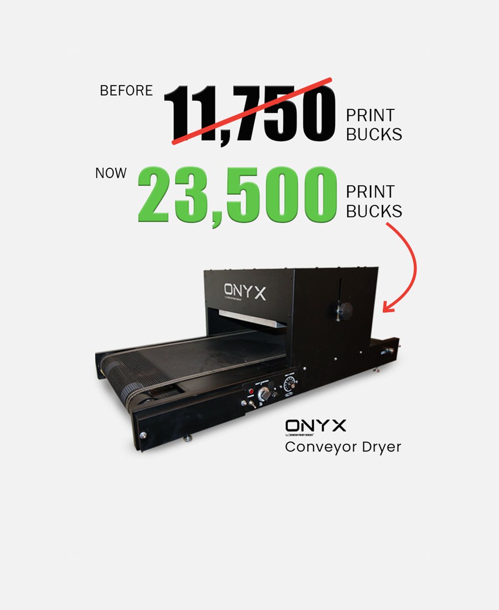 SPD_ScreenPrint's tweet image. Double the Prints, Double the Points!⁠
⁠
Today only — earn x10 points on all your screen printing purchases. Stock up and stack those rewards! 💥⁠
⁠
👉 Shop now and score big.