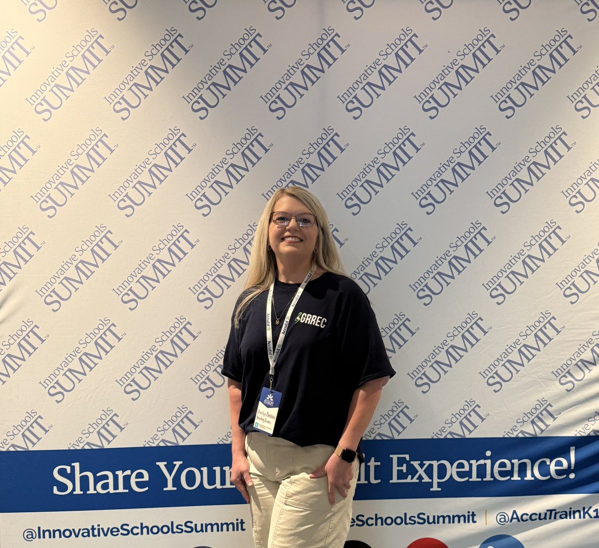SherlynBratcher's tweet image. Today is #SpiritDay at #innovativeschoolssummit   No school logo but sporting my @GRRECKY today! Excited for another day of learning and networking - especially at the counselor’s lunch. #GRRECKY