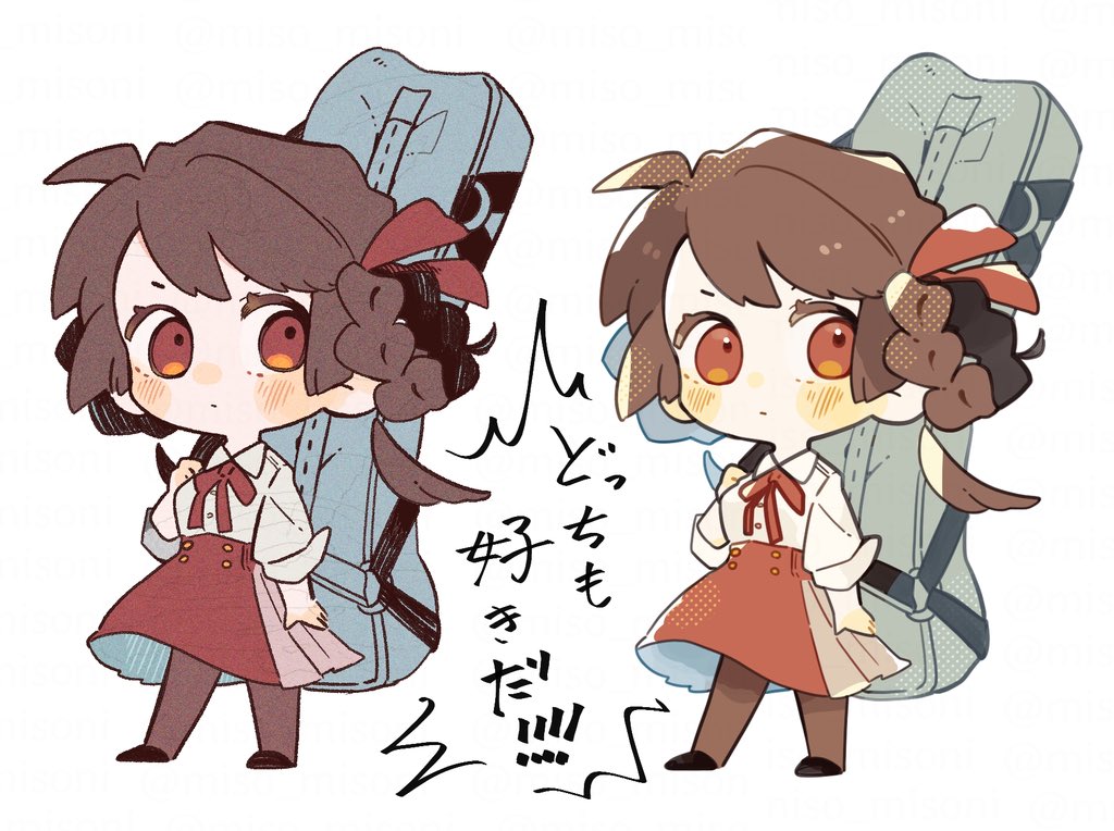 miso_misoni's tweet image. 🥩デフォルメの塗り方。

 #1日できれば1ラクガキ