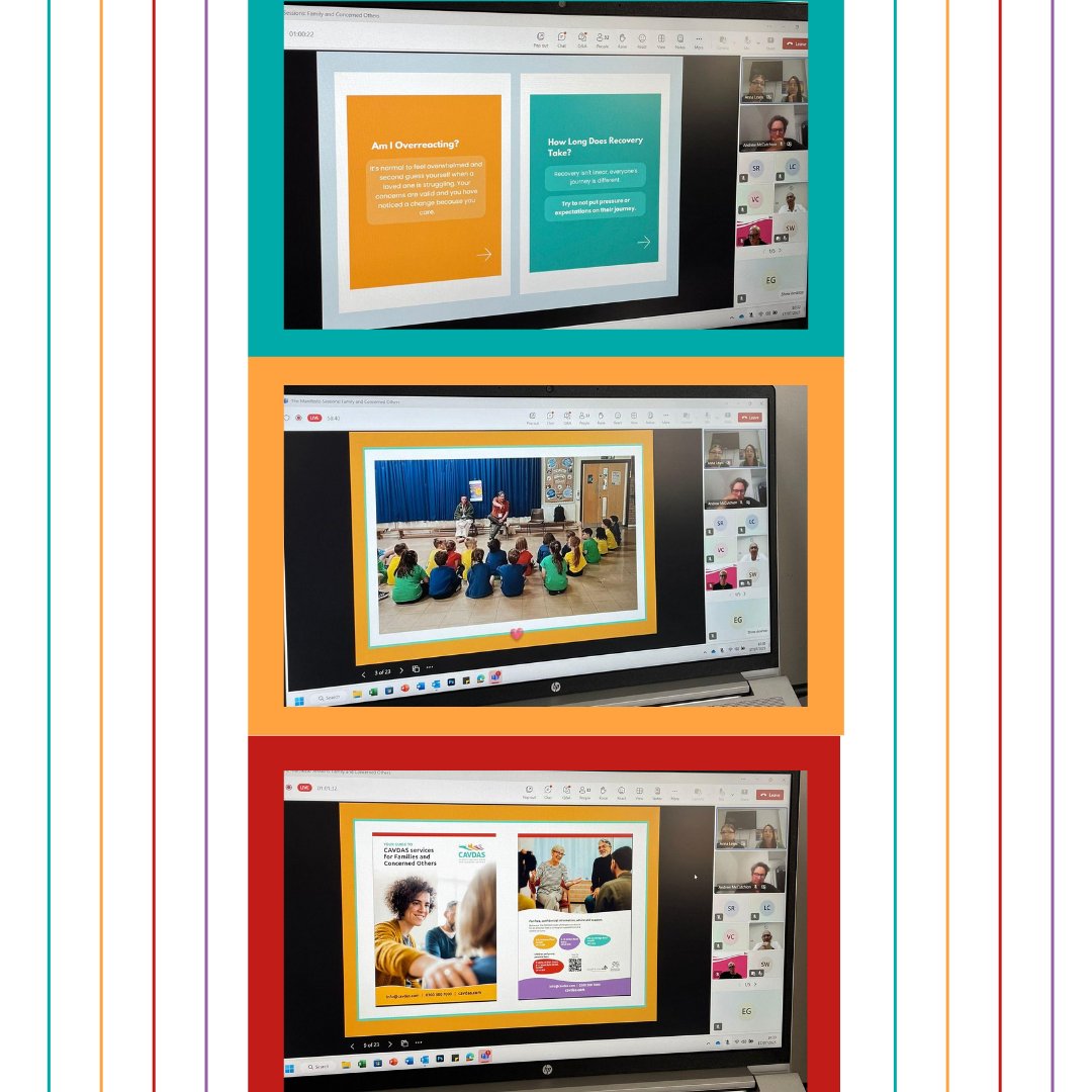 CAVDAS25's tweet image. Proud to have our Family & Concerned Others team and Service Manager speak at a Barod webinar, sharing insights into our support services.🌟
We also showcased "Twinkle Twinkle Arti" and the Welsh version "Arti y Seren Fach", co-created with care.✨
#SupportMatters #CAVDAS