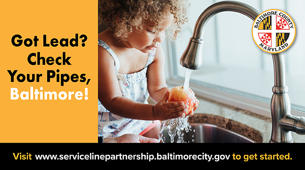 BaltCoDPWT's tweet image. Got Lead? Check your pipes, Baltimore: …vicelinepartnership.baltimorecity.gov.
#FYI: DPWT is offering free water service line replacements for water service lines that are confirmed to contain lead and are reported through our survey before March 31, 2026.
