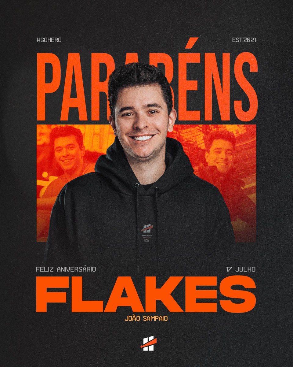 Hero Base (@herobase) on Twitter photo CADÊ OS PARABÉNS PRO FLAKÃO? 🥳🎂
Feliz aniversário, <a href="/FlakesPower/">HERO Flakes</a>! Obrigado por representar nossa comunidade com tanta dedicação e inspirar pessoas em todo o Brasil e no mundo! 🧡 CADÊ OS PARABÉNS PRO FLAKÃO? 🥳🎂
Feliz aniversário, <a href="/FlakesPower/">HERO Flakes</a>! Obrigado por representar nossa comunidade com tanta dedicação e inspirar pessoas em todo o Brasil e no mundo! 🧡