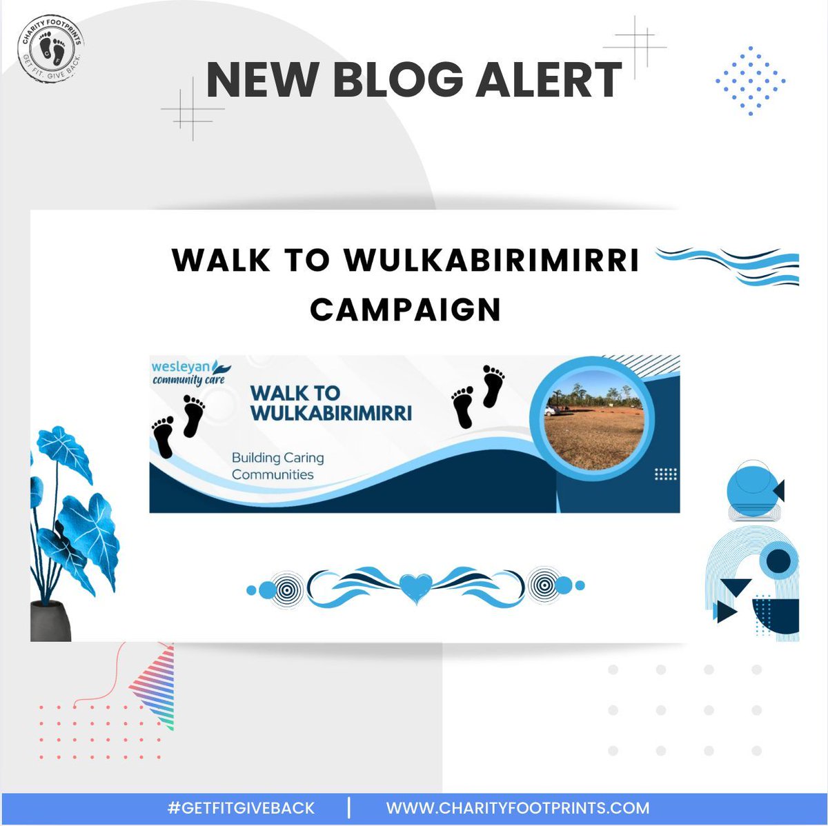 📖 New Blog Alert!
Learn how Walk to Wulkabirimirri is turning a powerful story of service into a virtual 800km team challenge — all to bring toilets &amp; showers to a remote Indigenous community.

👉 Read the blog: [buff.ly/AzrEEQ7]
#GetFitGiveBack #CharityFootprints