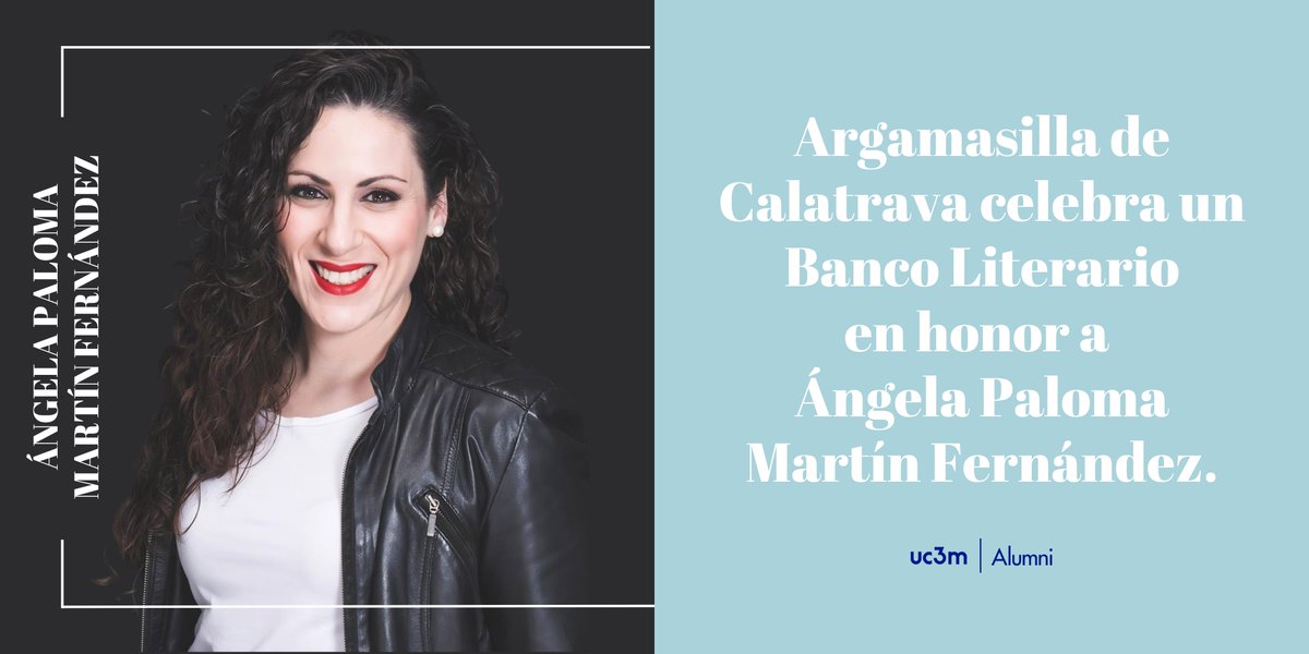alumniUC3M's tweet image. 📚 Queremos felicitar a nuestra #AlumniUC3M Ángela Paloma Martín, a quien el Ayuntamiento de Argamasilla de Calatrava ha dedicado su IV Banco Literario como reconocimiento a su trayectoria profesional y compromiso con la cultura.
Más info👇🏼
uc3m.es/ss/Satellite/A…