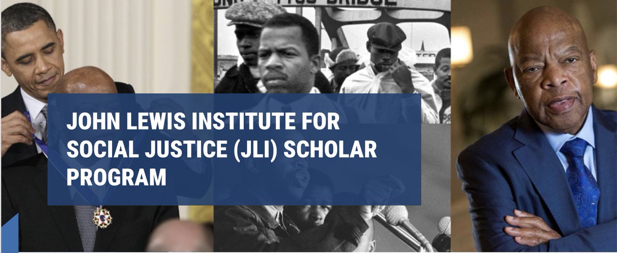 CCSU's tweet image. The John Lewis Institute for Social Justice (JLI) Scholar Program at Central Connecticut State University honors the enduring legacy of Representative John Lewis by cultivating the next generation of social justice leaders💙🔱
🔗ccsu.edu/johnlewisinsti…
#WeAreCentral #johnlewis
