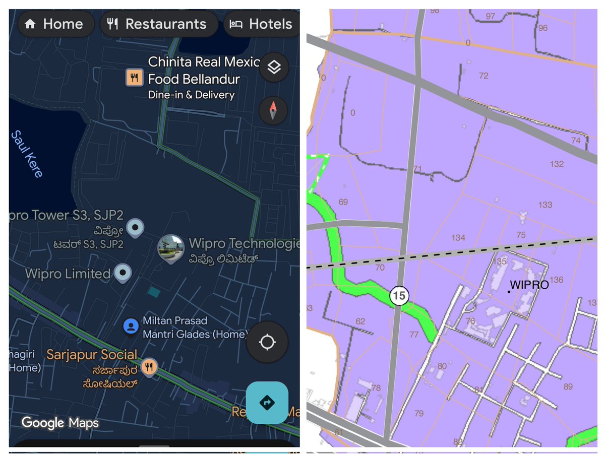 kdevforum's tweet image. CDP2015 has roads connecting multiple routes to Ecoworld on either side of @Wipro from #SarjapurRoad. Reality?
@osd_cmkarnataka pls help find why this didnt happen.
@DKShivakumar, @BBMPCOMM pls review &amp;amp; prioritise such options &amp;amp; ask Ecospace,Intel,Ecoworld to connect their roads!