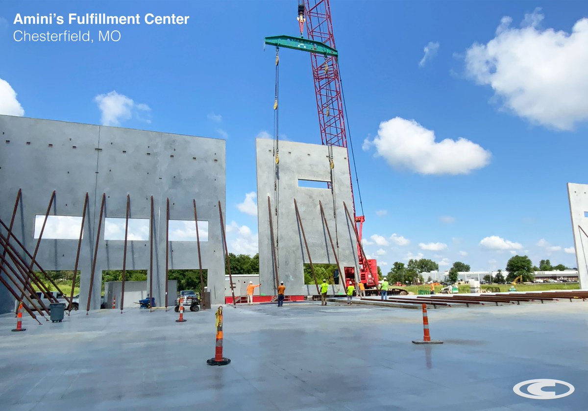 ContegraCC's tweet image. Tilt panels are complete at Amini’s Fulfillment Center in Chesterfield, MO. Big thanks to Fenix Construction for the hard work! Up next: setting steel with Affton Fabricating and Welding and Big Boy&apos;s Steel Erection. 🏗️ #Contegra #ConstructionwithIntegrity