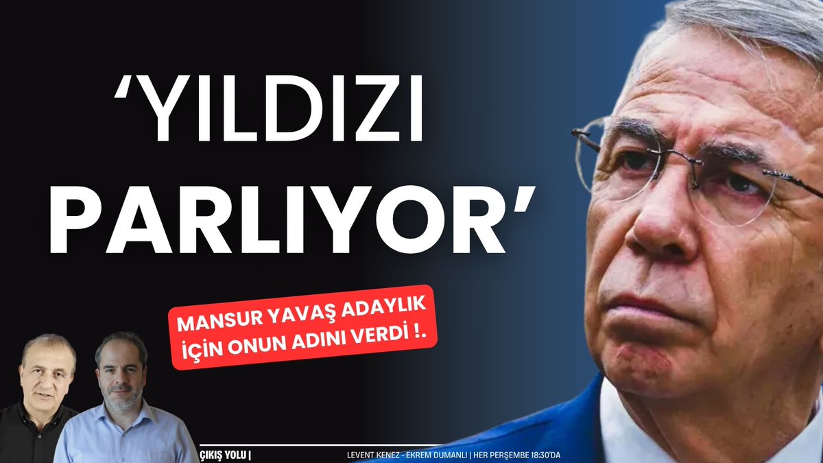 Editör (@tr724editor) on Twitter photo 'Yıldızı parlıyor'
Mansur Yavaş adaylık için adını verdi
@leventkenez ve <a href="/ekremdumanli/">Ekrem Dumanlı</a> ile Çıkış Yolu
youtu.be/geOEfI3iCkY?fe… 'Yıldızı parlıyor'
Mansur Yavaş adaylık için adını verdi
@leventkenez ve <a href="/ekremdumanli/">Ekrem Dumanlı</a> ile Çıkış Yolu
youtu.be/geOEfI3iCkY?fe…