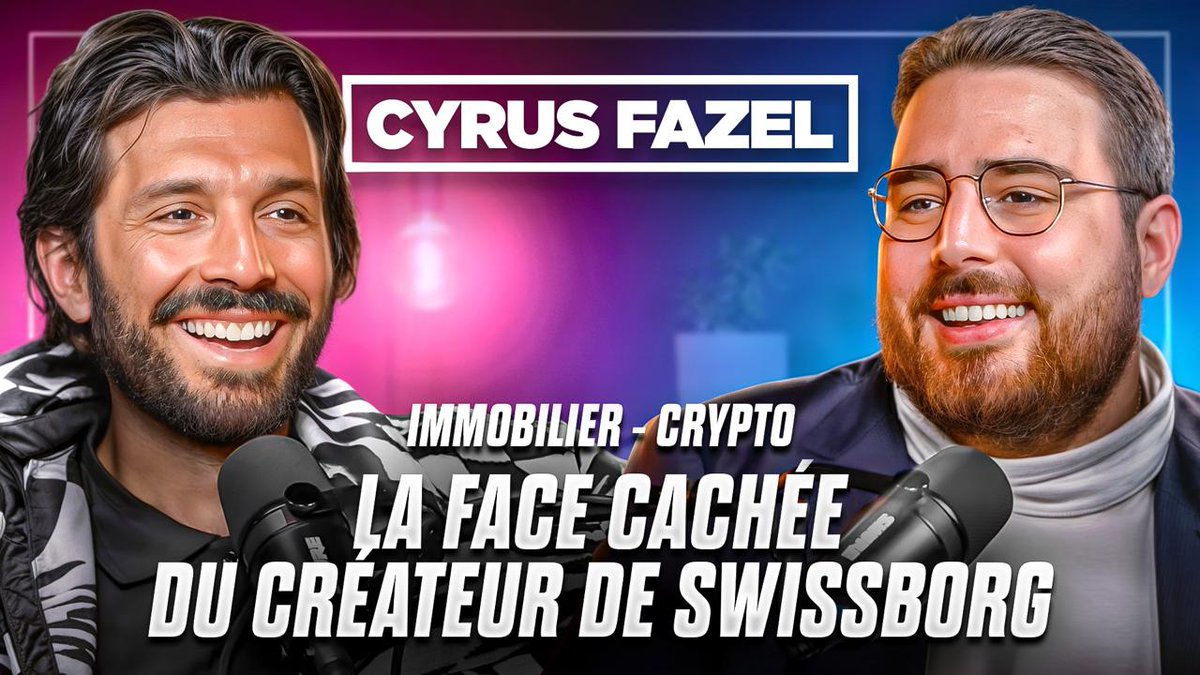 Bitcoin, liberté, sécurité…
Mais aussi Iran, guerre et hack
On a reçu <a href="/Cyrus_Fazel/">Cyrus SwissBorg</a> , fondateur de <a href="/swissborg/">SwissBorg</a>.

🔗 youtu.be/_N6rxngIek8