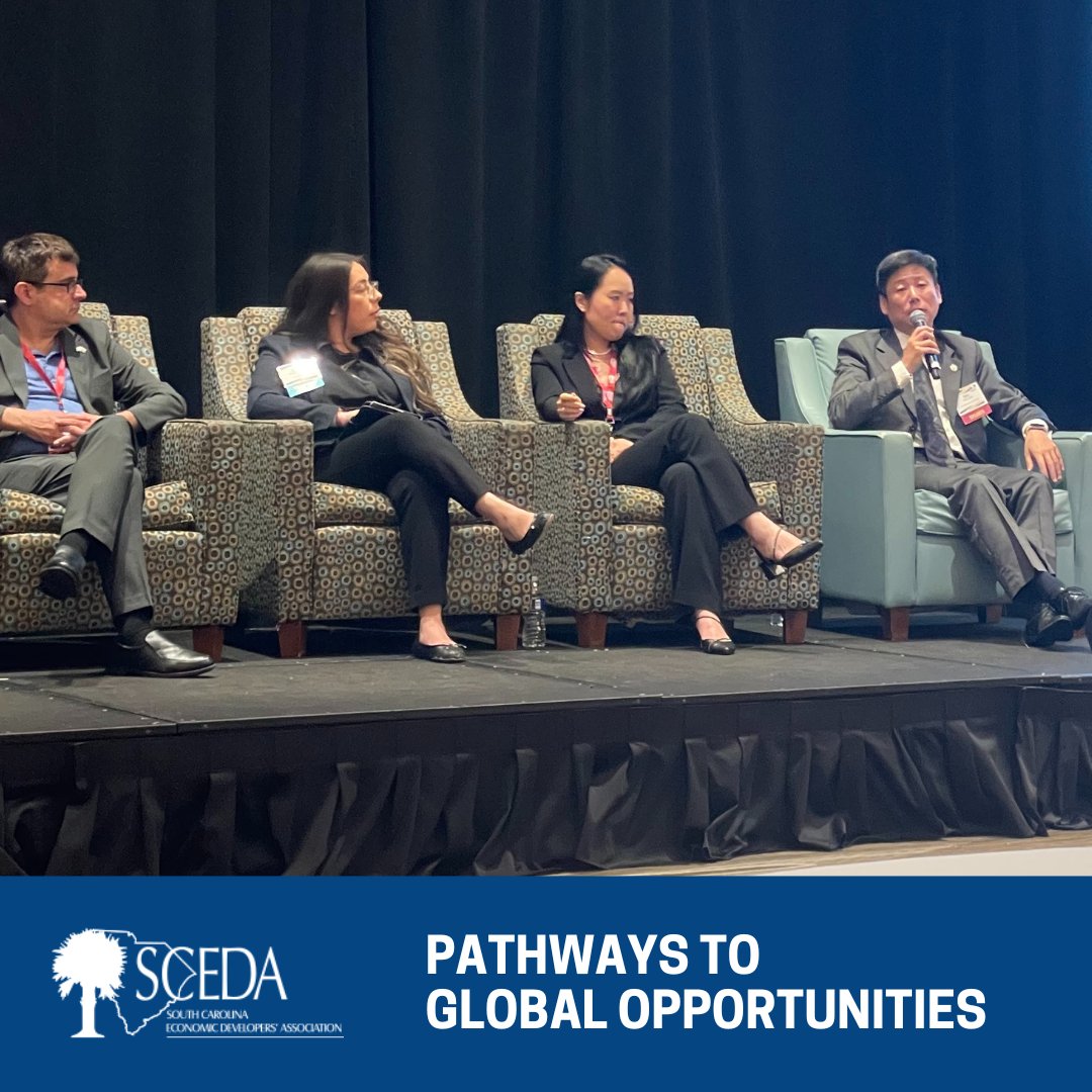 SCEDA (@sceda) on Twitter photo Would you say you’re a global thinker? At our recent annual conference, the <a href="/SCcommerce/">SC Dept. of Commerce</a> Global Business Development team presented on pathways to global #econdev opportunities. Panelists emphasized the importance of cultural fluency in courting foreign projects. Would you say you’re a global thinker? At our recent annual conference, the <a href="/SCcommerce/">SC Dept. of Commerce</a> Global Business Development team presented on pathways to global #econdev opportunities. Panelists emphasized the importance of cultural fluency in courting foreign projects.