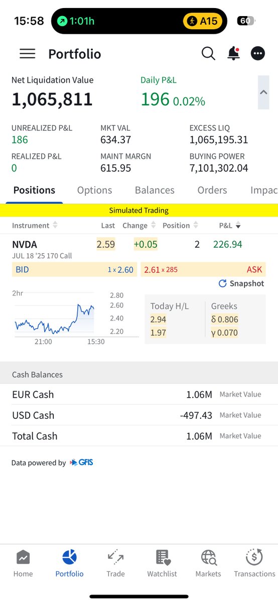 frankdilo's tweet image. Recently, I went down a rabbit hole trying to get AI (o3) to devise a plan to grow $1,000 as quickly as possible in the stock market. I emphasized that this was purely for simulation purposes, using Interactive Brokers Paper Trading, which allows trading with $1,000,000 in…