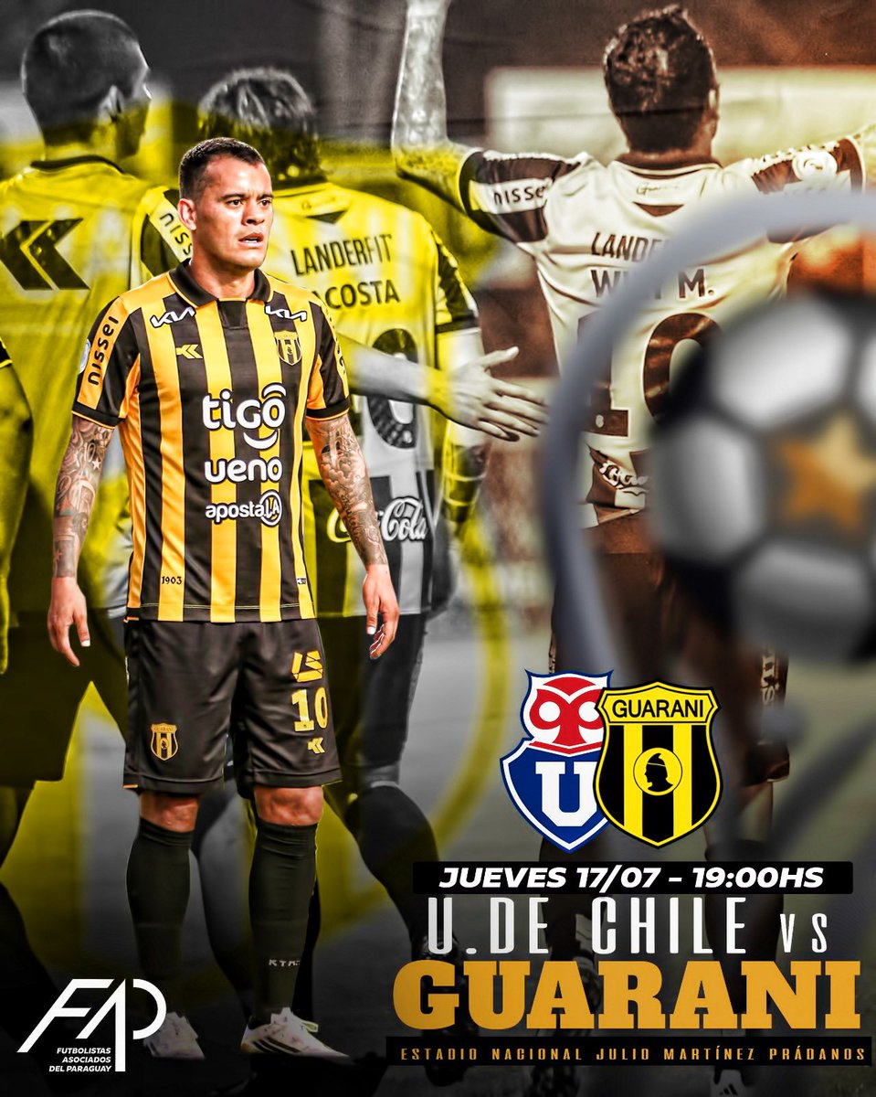 FAParaguay's tweet image. 🇵🇾 #Guaraní visita hoy (19:00) por la ida de los Play Off a Octavos de Final de la Copa #Sudamericana a #UniversidadDeChile🇨🇱 en Santiago.
💪🏼 ¡Deseamos éxitos al #Aborigen en su búsqueda de #LaGranConquista 2025!
#FAP #FutbolistasParaguayos #FútbolParaguayo #Paraguay