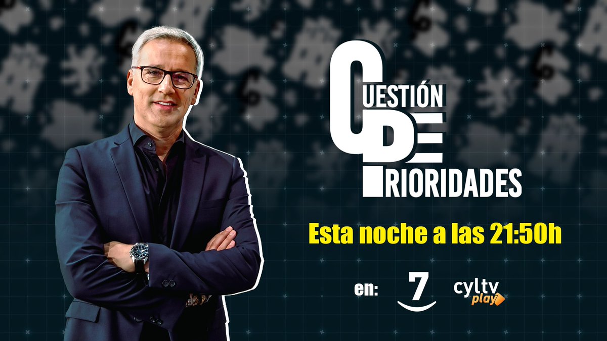 Hoy a debate en #CuestiónDePrioridades: 
- Plante de las CC.AA. del PP a la reunión para el reparto de menores migrantes
- Imputación Montoro
- Polémica por la financiación singular a Cataluña

🕤 A las 21:50 en La 7📲#CyLTVplay