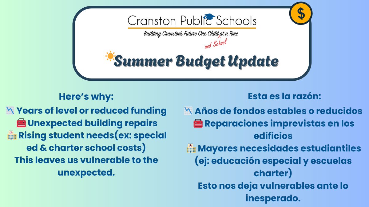 🌧️  For years, we’ve relied on a small “rainy day fund” to cover emergencies.  Now that fund is gone.
🌧️ Durante años, dependimos de un pequeño fondo para emergencias. Ahora, ese fondo se ha agotado.