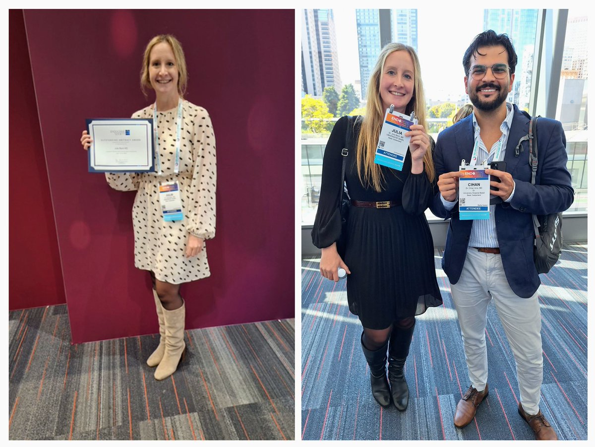Honored to have received an Outstanding Abstract Award at #ENDO2025 in San Francisco☺️