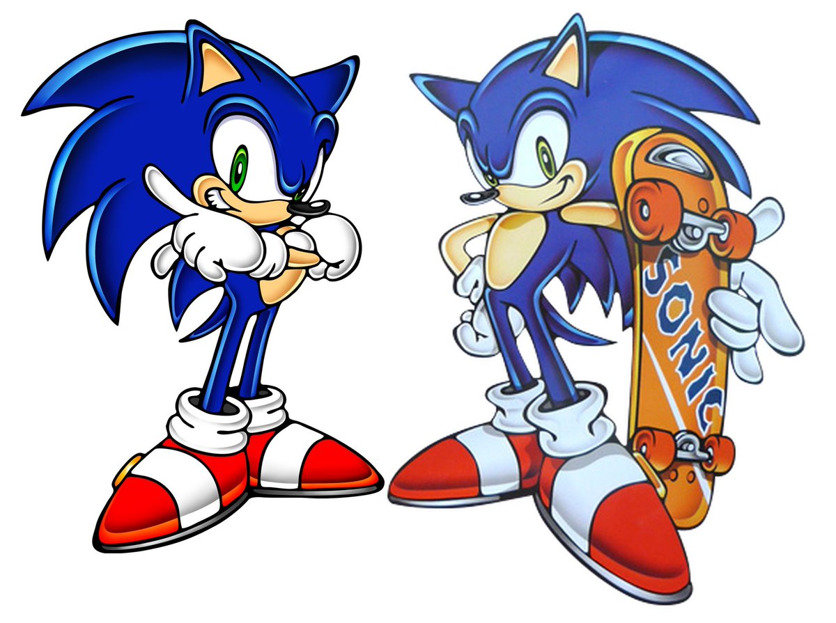 poularxd's tweet image. when it comes to the adventure style, you people prefer sonic to have a rounded or a little more stretched torso???