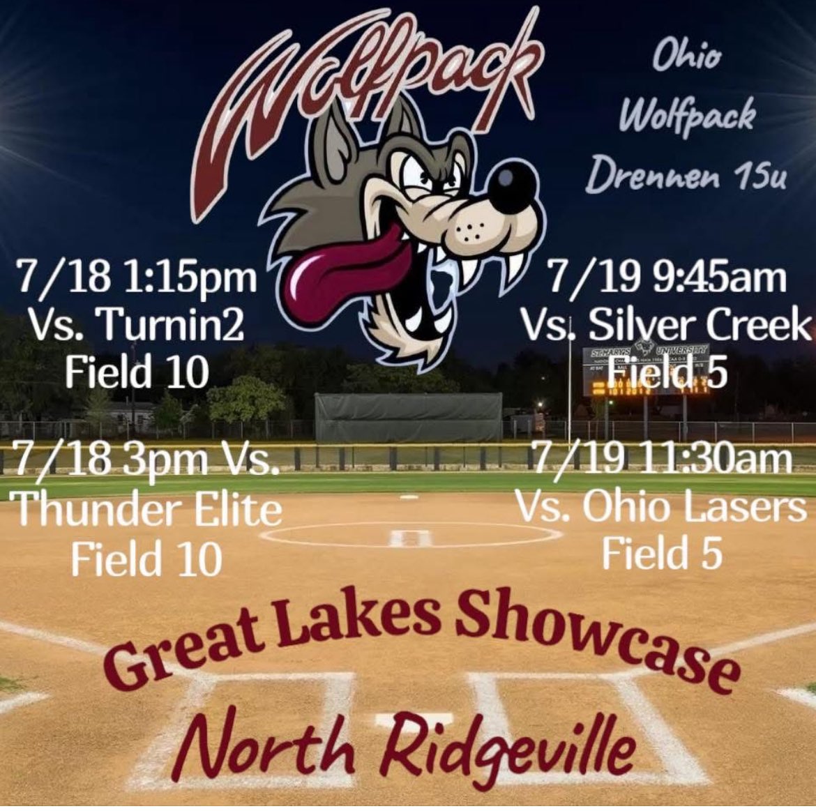 Come check out the pack this weekend for our last tourney!!