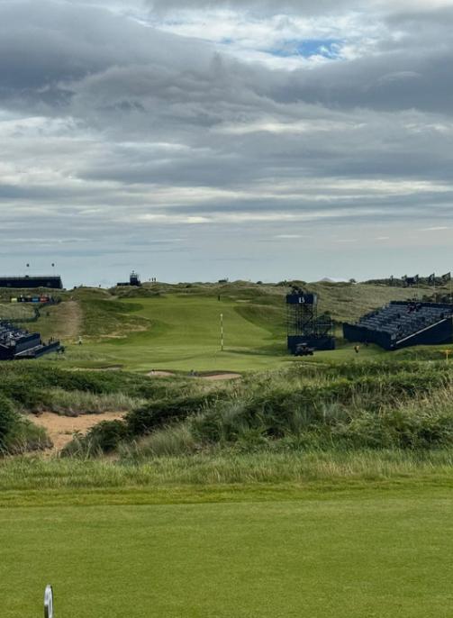 USAmbUK's tweet image. Dunluce Links @royalportrush is one of the most challenging golf courses in the world. It’s also one of the most beautiful. @USAmbIreland Edward Walsh and I joined tens of thousands of fellow Americans at the 153rd @TheOpen Championship to cheer on our golfers!
