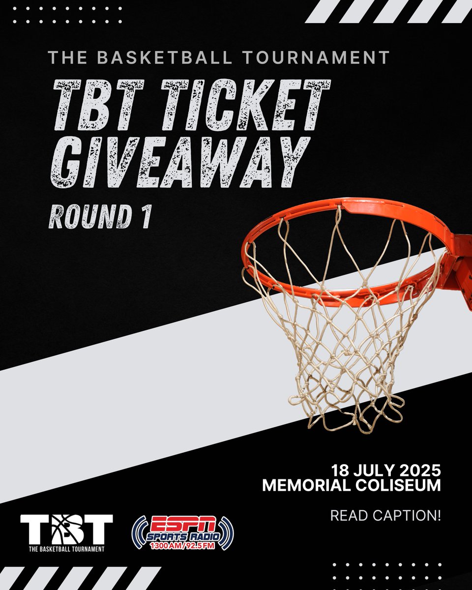 ESPNRadioLex's tweet image. 🚨TBT: ROUND 1 TICKET GIVEAWAY🚨
Starting at 10:15 am today, text "I want those TBT tickets" to 859-381-1313 for a chance to win tickets to the TBT: Round 1 Basketball Tournament at Memorial Coliseum on Friday, July 18th! First 5 to text in will win.