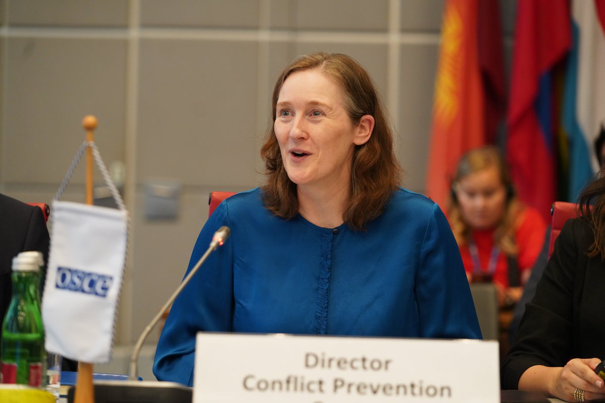Finland_OSCE's tweet image. Today, the Director of the Conflict Prevention Centre, Catherine Fearon, reported to the #PC. CPC’s role is pivotal in promoting peace and stability across the OSCE area. 🇫🇮 values CPC’s work throughout the conflict cycle, mainstreaming #WPS and #YPS, and its support for Ukraine.