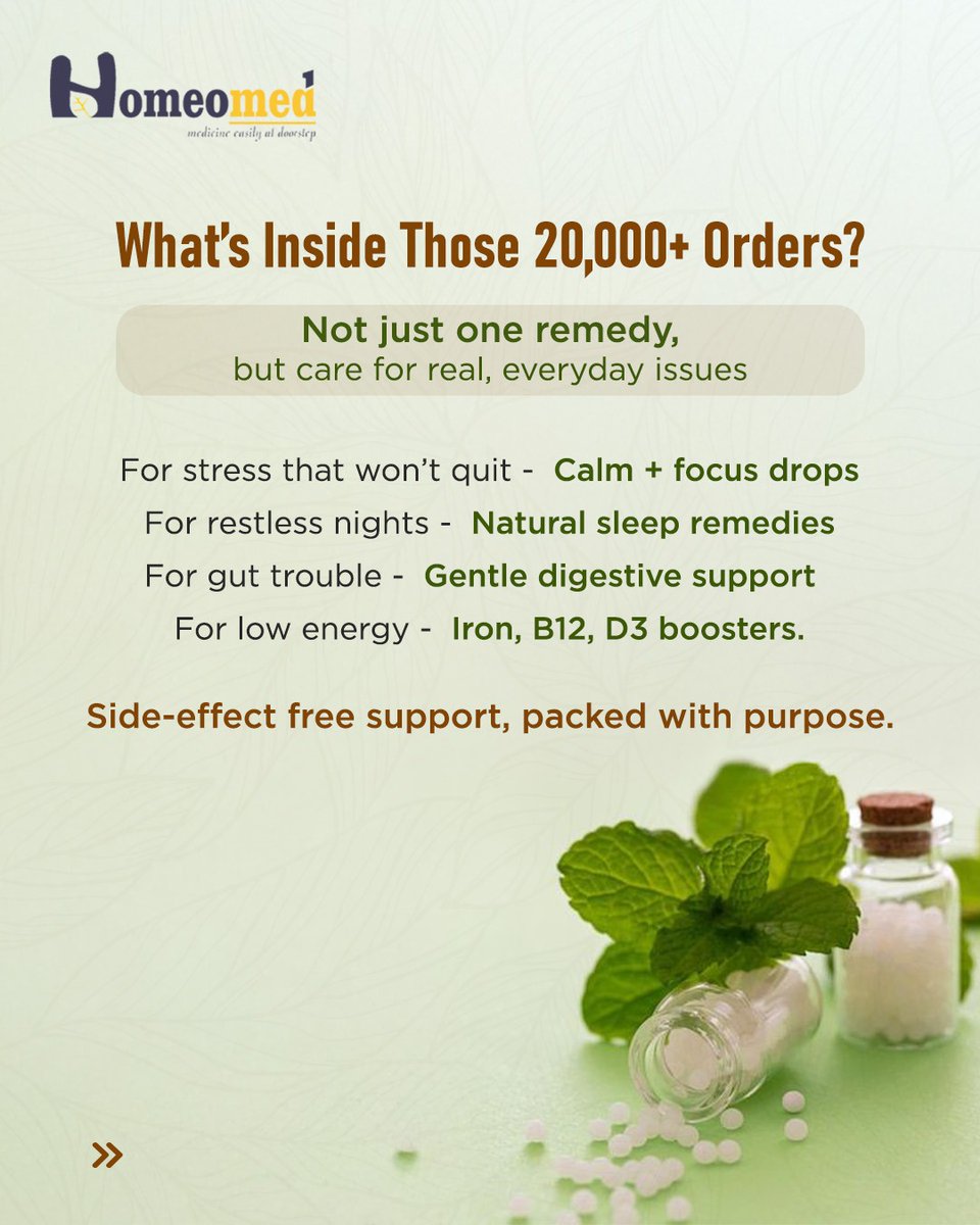 Homoeomedsdotin's tweet photo. From stress to sleep, gut to glow, real remedies, delivered naturally. 

✨ 52+ trusted brands
✨ 45,000+ products
✨ No side effects, no store-hopping

Just care that comes home. 

#Homeomead #NaturalRemedies #InsideMyKit #WellnessMadeSimple https://t.co/ZYhKYdSIS9