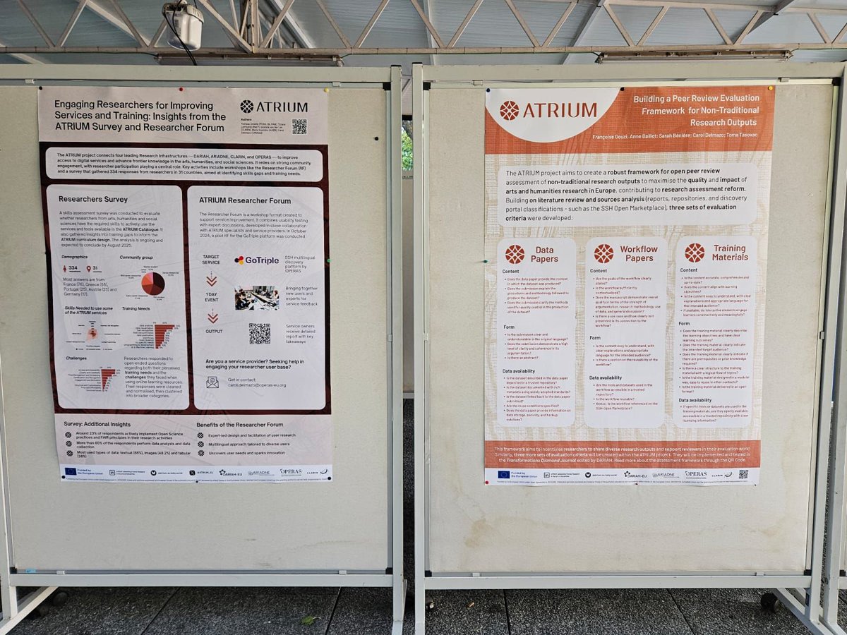 ATRIUM_EU's tweet image. ATRIUM posters at #DH2025! 🏺 👀