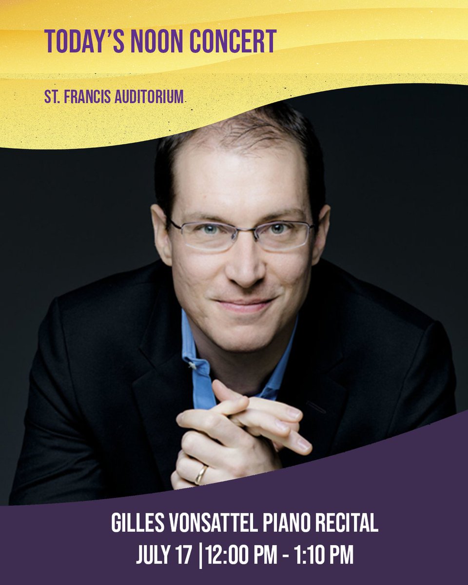 Today at #noon it's an hour of #Beethoven with the brilliant Gilles Vonsattel in his exploration of the #sonata catalog! Come to the #festival #SantaFe #newmexico
<a href="/SantaFeArts/">Santa Fe Music & Art</a>
<a href="/santafeopera/">Santa Fe Opera 🌈⚡️🌵 open-air opera #SantaFeOpera</a>
<a href="/KHFMRadio/">Classical KHFM</a>
<a href="/NMMuseumofArt/">Museum of Art</a>