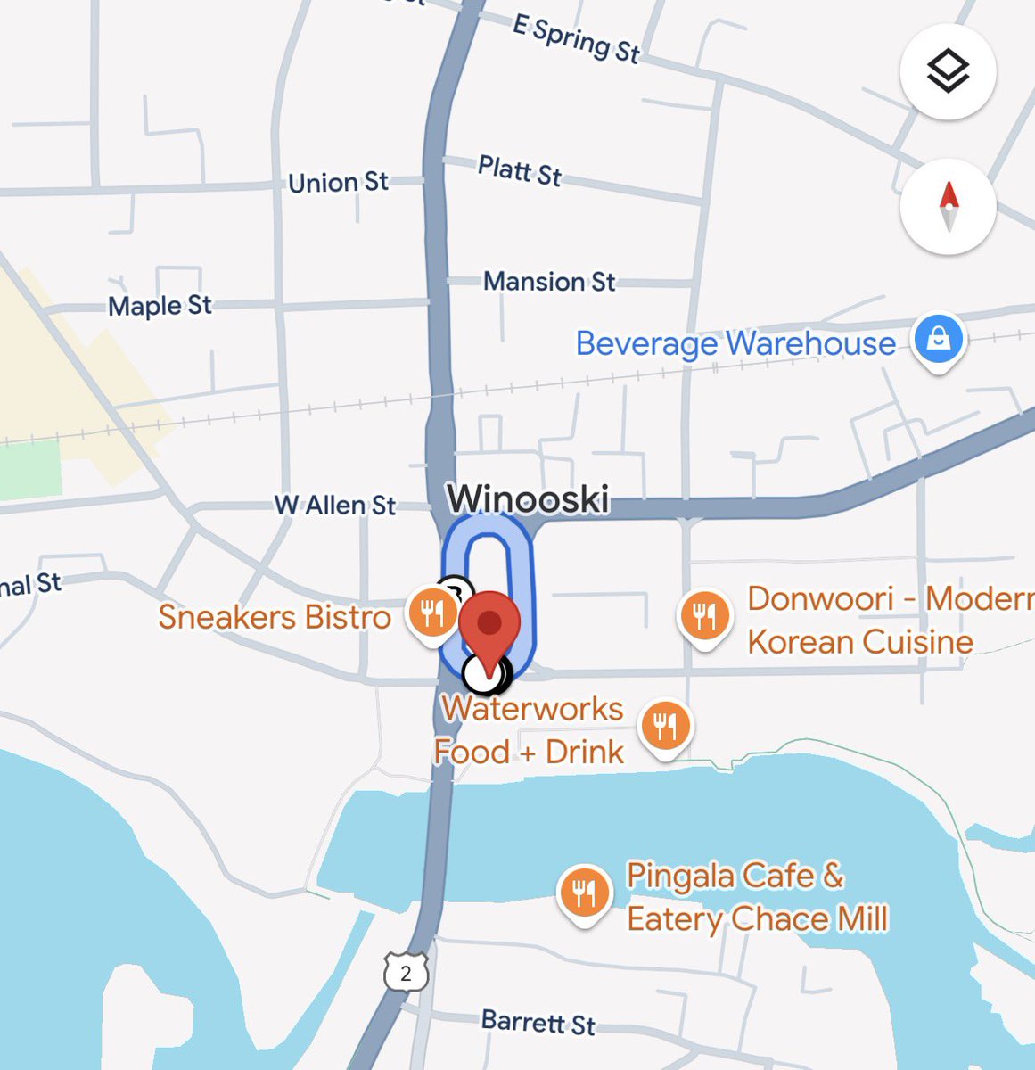 You can drive 100 hours and still be in Winooski VT.
