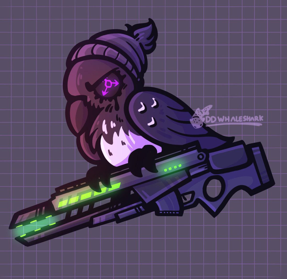 DDwhaleshark's tweet image. Who gave the bird a railgun?
#MurderDrones #UziDoorman