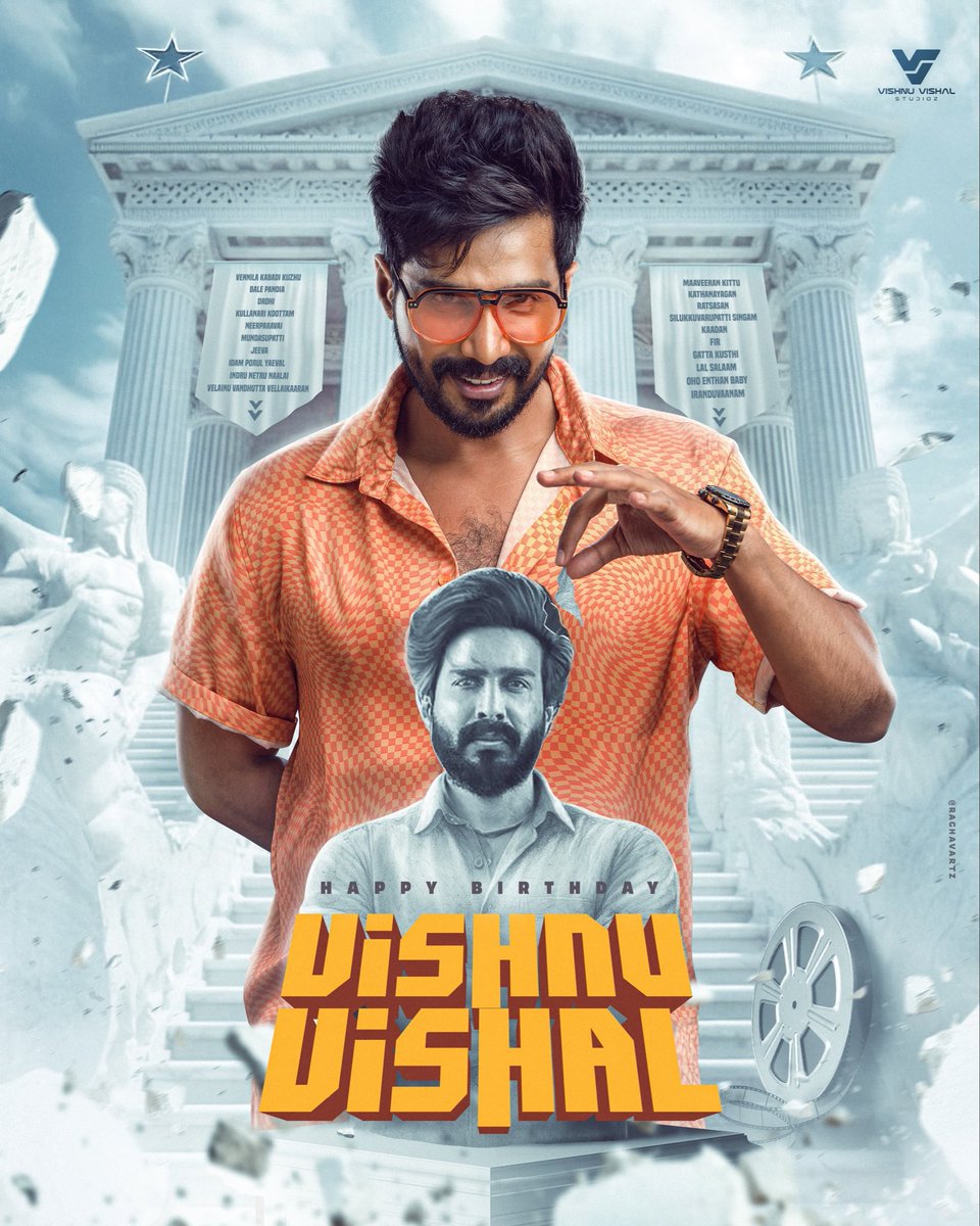 Wishing very happy birthday Thalaivare ❤️ 🎂🎂🎂💐💐💐
<a href="/TheVishnuVishal/">VISHNU VISHAL - VV</a>  #HBDVishnuVishal