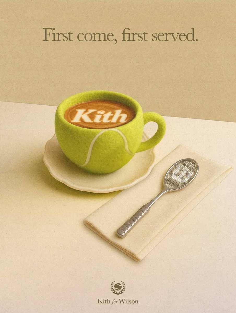 0x_styx's tweet image. Game, set, match @KITH 

Hands down has to be one of the best ads this Wimbledon

The premium x minimal ascetic is a srs vibe