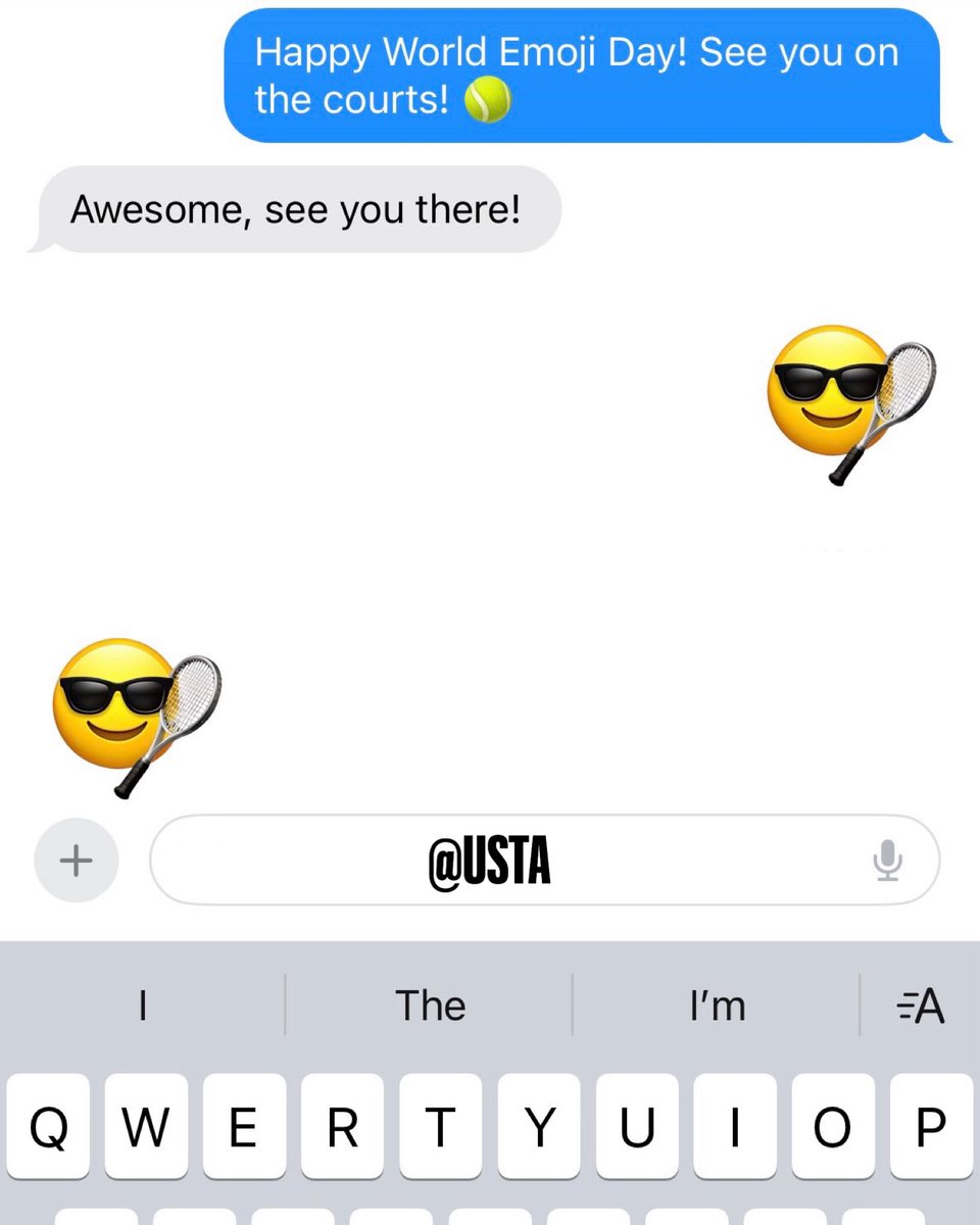 usta's tweet image. 🎾🎾🎾 #WorldEmojiDay