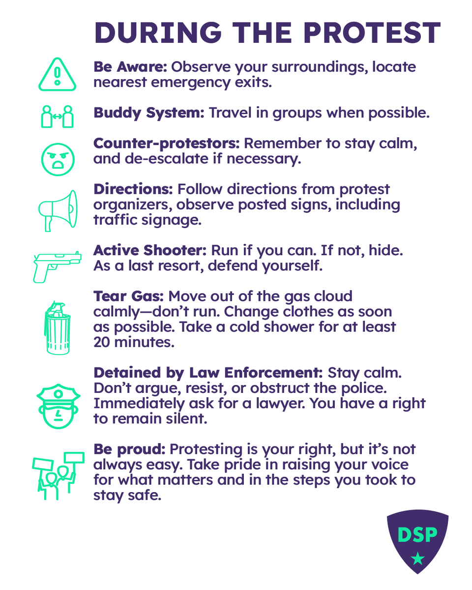 DemocracySecPro's tweet image. 👋 HEY. Are you heading to a protest today?

Know your rights and keep your people safe while you make good trouble with these tips. Send to your protest buddies to spread the word.

#GoodTroubleLivesOn #ProtestSafely