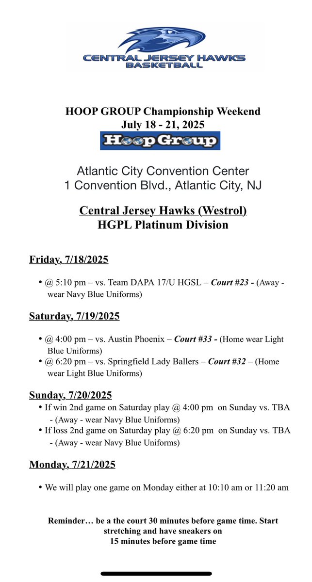 bella_finer's tweet photo. I can’t wait for this weekend in AC! 
Last ever AAU tournament 🥹
I am blessed to be with my teammates one last time on the court and have a great time. 
These last years playing basketball over the summer were the best and I can’t wait to show it all on the court this weekend! https://t.co/ZPVjikRiyA