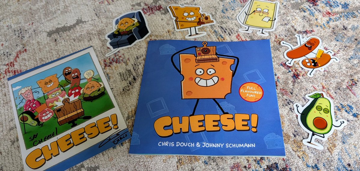 It was great to meet <a href="/ThisisDouch/">Chris Douch</a> at the weekend, a lovely guy &amp; he is the author of the fantastic picture book CHEESE! It's funny, entertaining &amp; has a clever play on words with a sweet message. My daughter loves it, I highly recommend it! The book bundle with stickers is fab