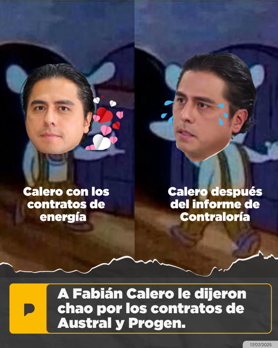 ¡Se le apagó el cargo! ⚡ Fabián Calero, exviceministro de Electricidad, sería uno de los “altos funcionarios” que —según la ministra Inés Manzano— ya no forman parte del Ministerio. La Contraloría lo señaló con indicios de responsabilidad penal en contratos con Austral y Progen.