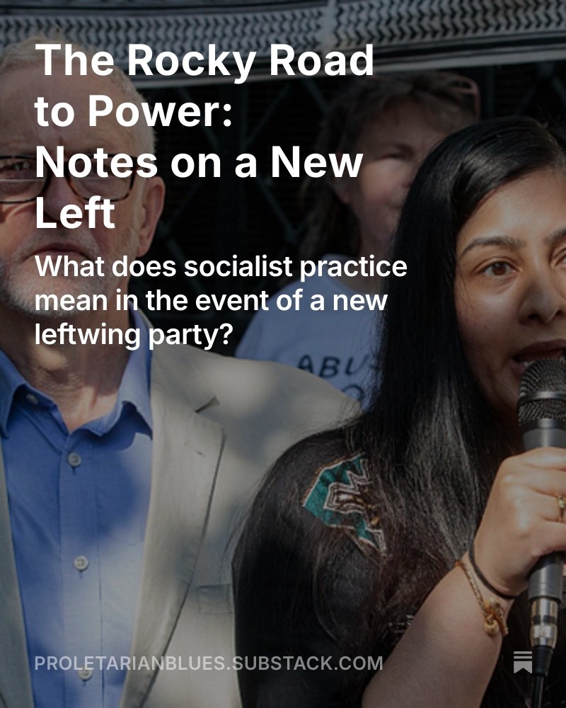 I joined the chorus of people writing about a new leftwing party. Others have written about internal dynamics, so I put some thought into the question of outwards-orientation and strategic focus, particularly the rather large matter of class remaking: tinyurl.com/bde24xk8