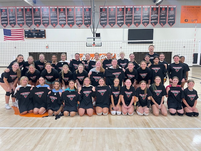 The Tigers hosted UNO for a satellite camp. Thank you Coach Buttermore for the specialized instruction in helping develop our volleyball skills!
