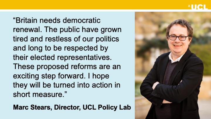 UCLPolicyLab's tweet image. Today the government announced major new electoral reforms. They are designed to tackle crucial challenges for our democracy. @mds49 on the public appetite for change.